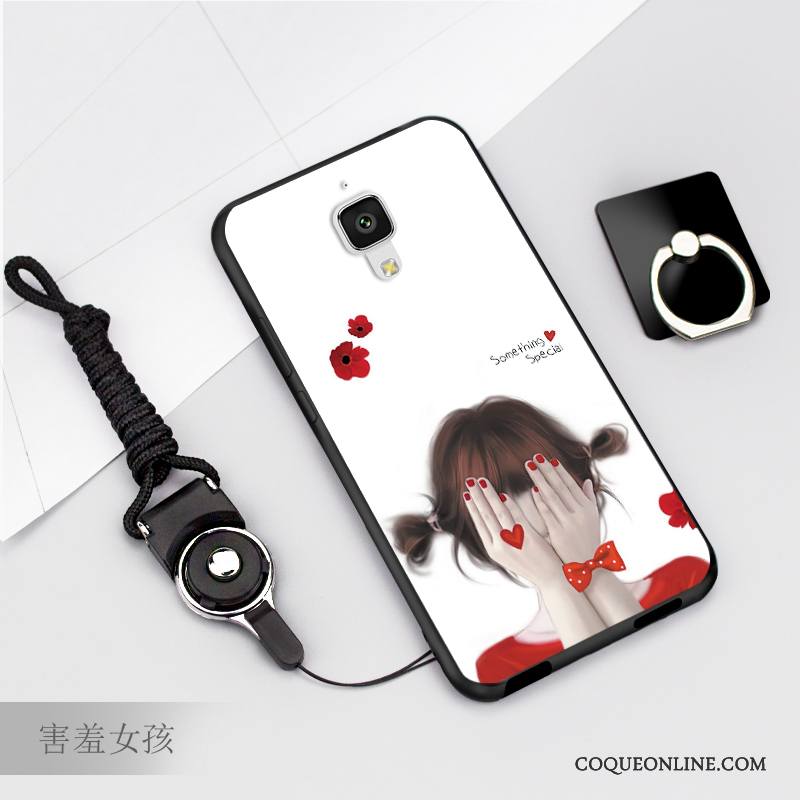 Mi 4 Coque Fluide Doux Téléphone Portable Ornements Suspendus Étui Incassable Tendance Protection