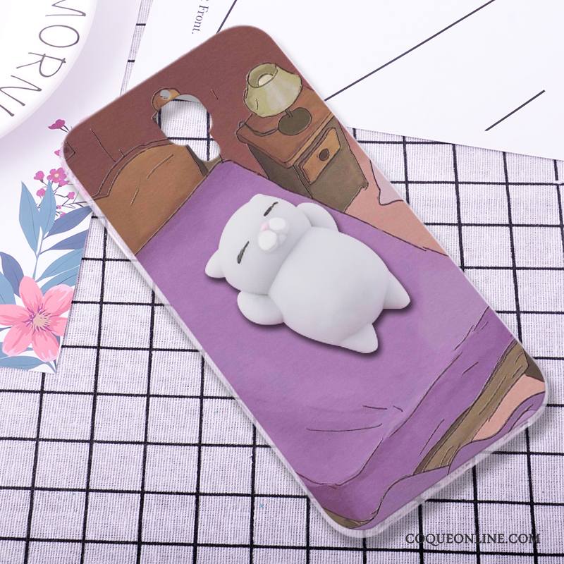 Mi 4 Coque Fluide Doux Violet Tendance Tout Compris Étui Silicone Charmant