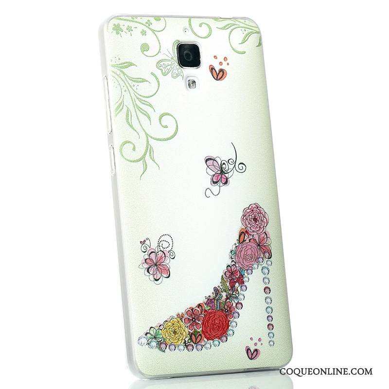 Mi 4 Coque Petit Incassable Tendance Délavé En Daim Personnalité Dessin Animé Rose