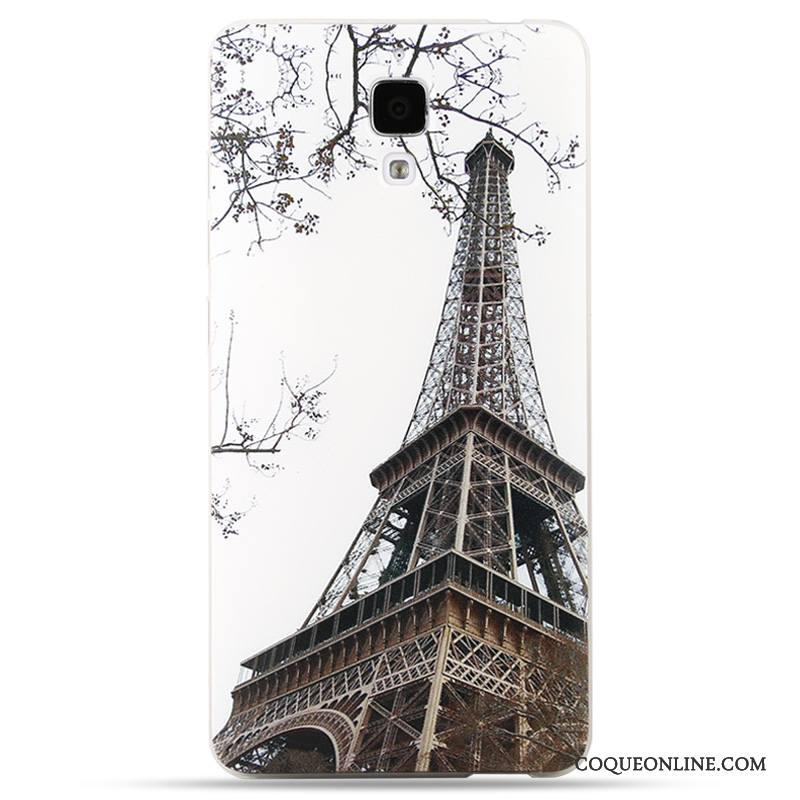 Mi 4 Coque Petit Incassable Tendance Délavé En Daim Personnalité Dessin Animé Rose