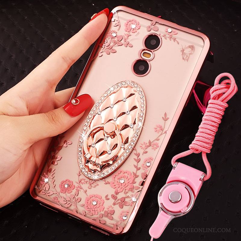 Mi 4 Coque Protection Étui Or Rouge Incassable Petit Rose