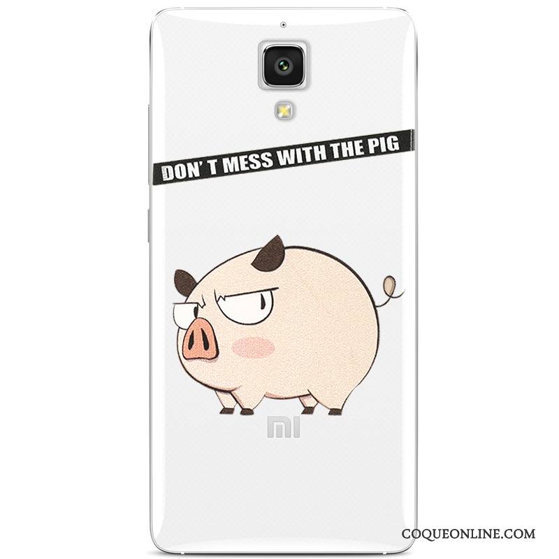 Mi 4 Coque Silicone Petit Étui Protection Couvercle Arrière Fluide Doux Dessin Animé