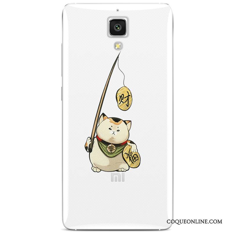 Mi 4 Coque Silicone Petit Étui Protection Couvercle Arrière Fluide Doux Dessin Animé