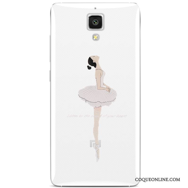 Mi 4 Coque Silicone Petit Étui Protection Couvercle Arrière Fluide Doux Dessin Animé