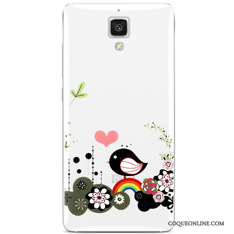 Mi 4 Coque Silicone Petit Étui Protection Couvercle Arrière Fluide Doux Dessin Animé