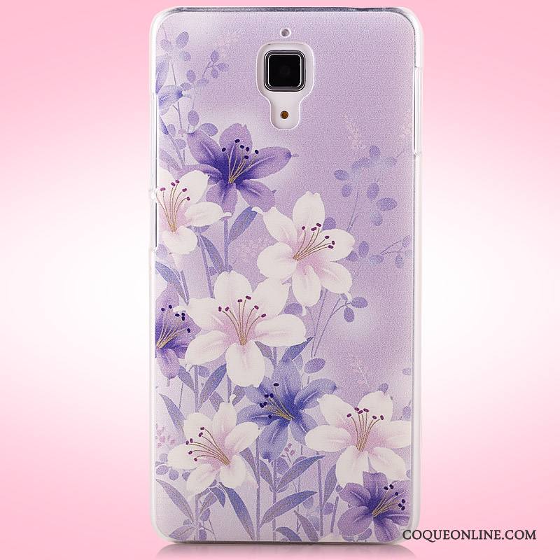 Mi 4 Difficile Peinture Violet Coque De Téléphone Protection Étui Téléphone Portable