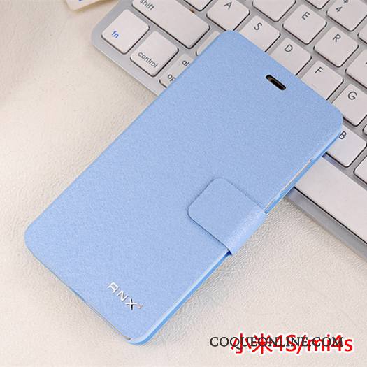 Mi 4 Petit Bleu Clair Étui En Cuir Incassable Clamshell Coque De Téléphone Tout Compris