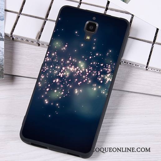 Mi 4 Silicone Fluide Doux Tout Compris Coque De Téléphone Protection Bleu Étui