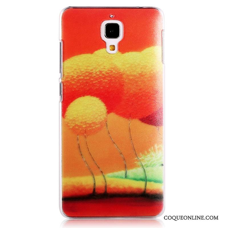 Mi 4 Tendance Légère Peinture Coque De Téléphone Étui Petit Vert