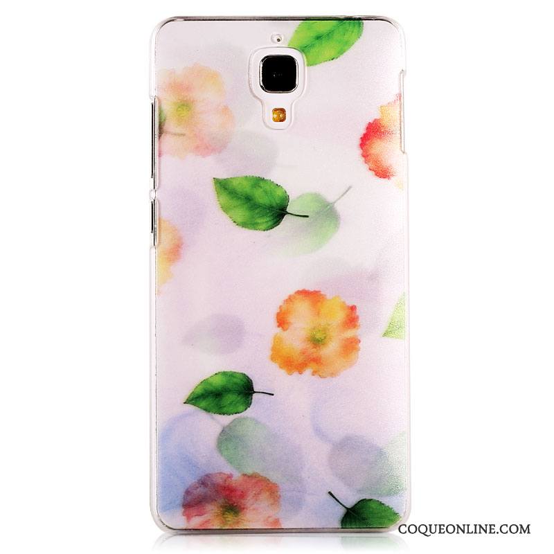 Mi 4 Tendance Légère Peinture Coque De Téléphone Étui Petit Vert