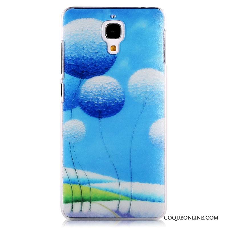 Mi 4 Tendance Légère Peinture Coque De Téléphone Étui Petit Vert