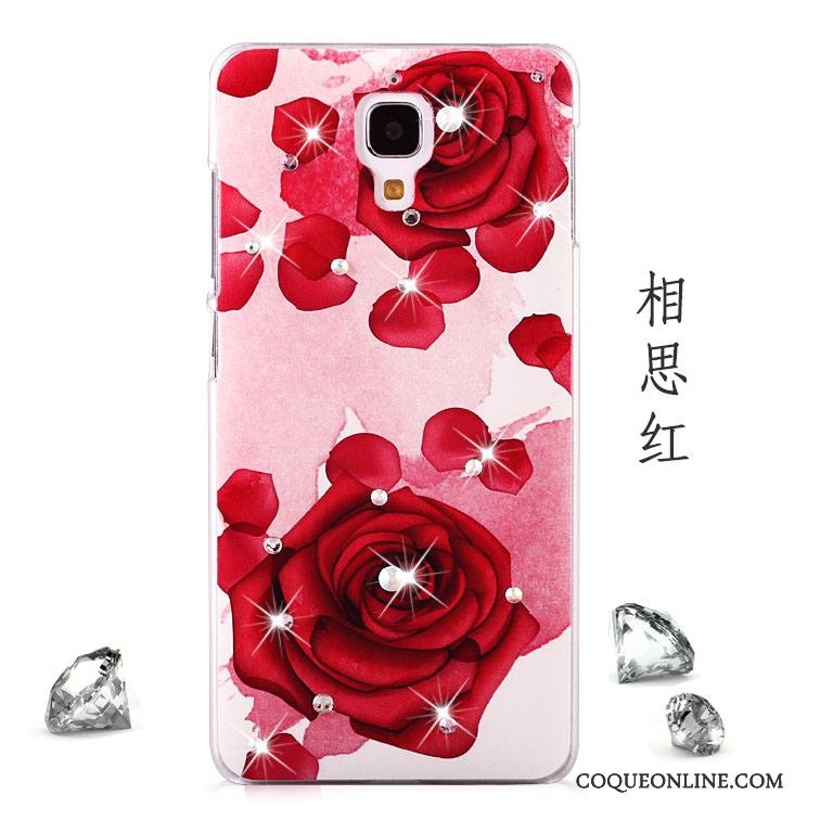 Mi 4 Tendance Protection Petit Rose Téléphone Portable Étui Coque De Téléphone