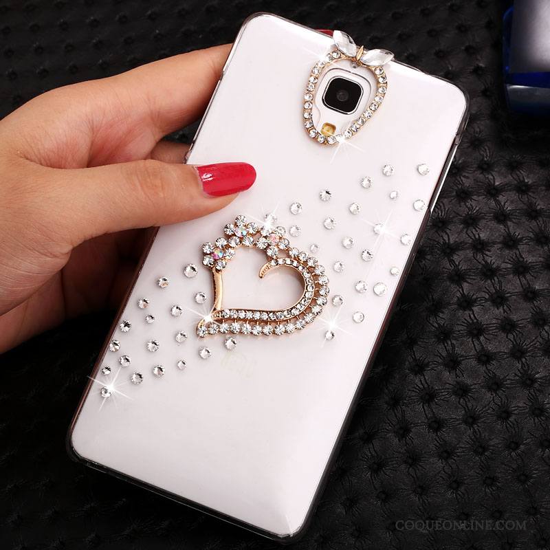 Mi 4 Transparent Strass Tendance Petit Or Coque Étui