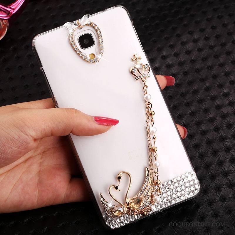 Mi 4 Transparent Strass Tendance Petit Or Coque Étui