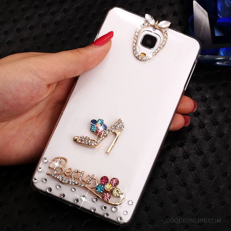 Mi 4 Transparent Strass Tendance Petit Or Coque Étui