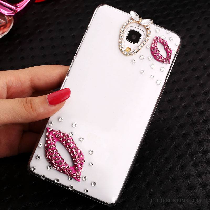 Mi 4 Transparent Strass Tendance Petit Or Coque Étui