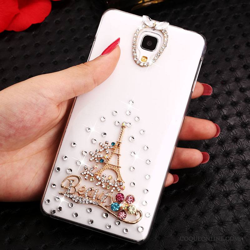 Mi 4 Transparent Strass Tendance Petit Or Coque Étui