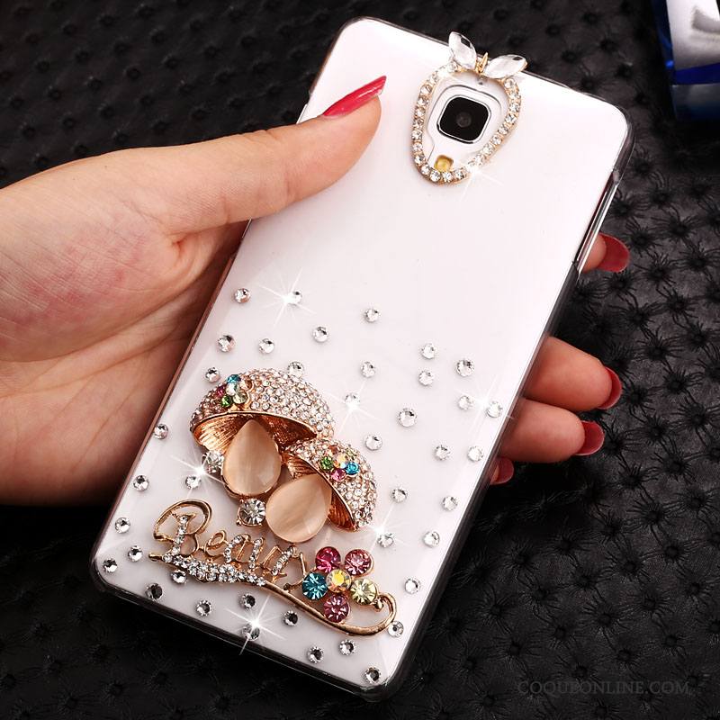 Mi 4 Transparent Strass Tendance Petit Or Coque Étui