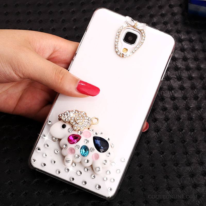 Mi 4 Transparent Strass Tendance Petit Or Coque Étui