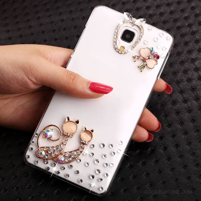 Mi 4 Transparent Strass Tendance Petit Or Coque Étui