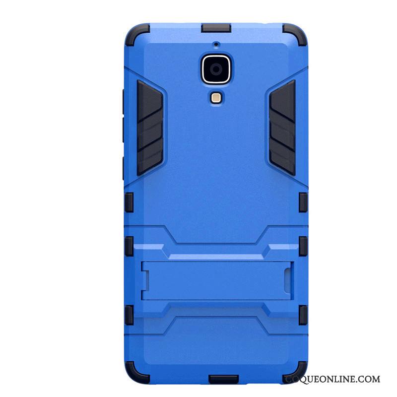 Mi 4 Téléphone Portable Incassable Coque Bleu Étui Difficile Petit