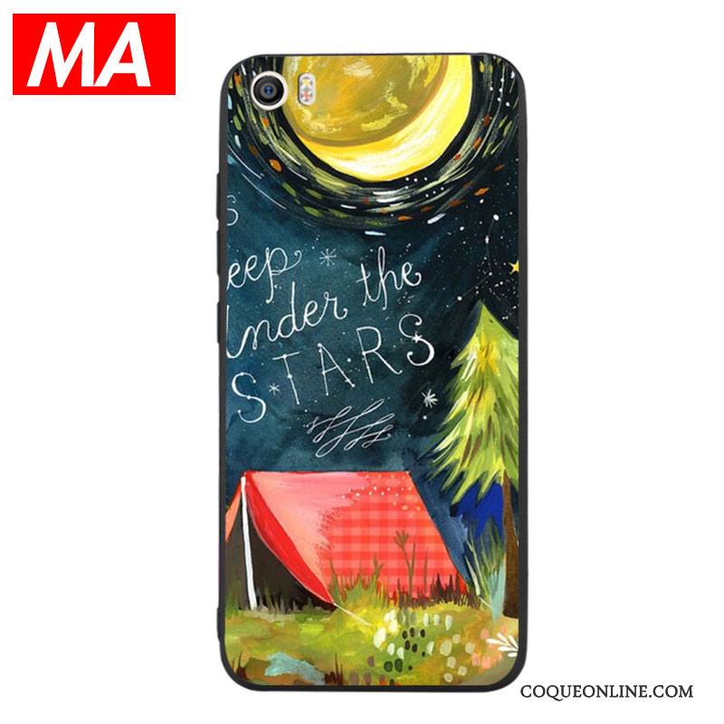 Mi 5 Coque De Téléphone Personnalité Mode Étui Abstrait Créatif Peinture À L'huile