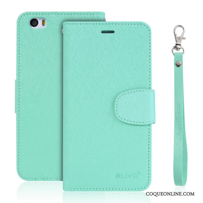 Mi 5 Coque Protection Petit Étui En Cuir Fluide Doux Clamshell Silicone Vert