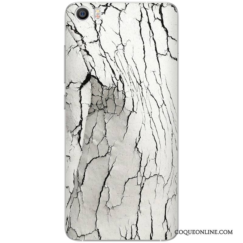 Mi 5 Grain De Bois Étui Difficile Petit Coque De Téléphone Protection Bleu