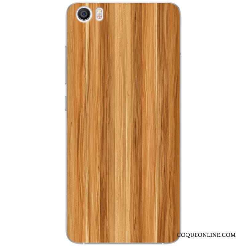 Mi 5 Grain De Bois Étui Difficile Petit Coque De Téléphone Protection Bleu