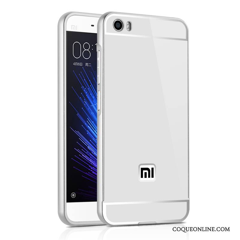 Mi 5 Protection Créatif Argent Petit Border Métal Coque De Téléphone