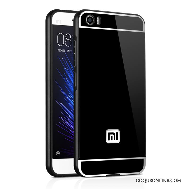 Mi 5 Protection Créatif Argent Petit Border Métal Coque De Téléphone