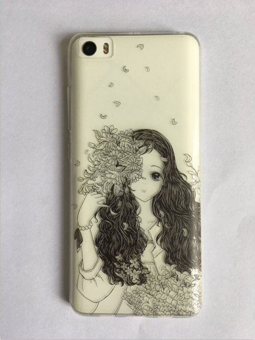 Mi 5 Étui Frais Petit Fluide Doux Rose Coque De Téléphone Tout Compris