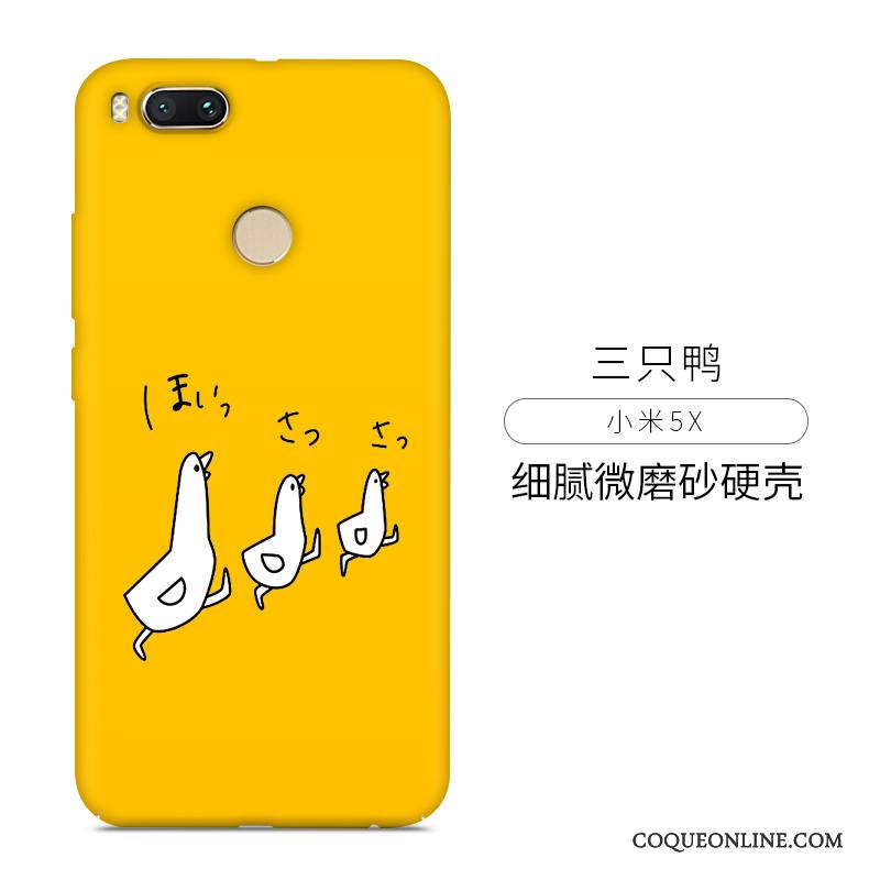 Mi 5x Coque Jaune Tout Compris Incassable Délavé En Daim Difficile Petit Créatif