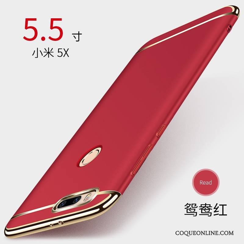 Mi 5x Coque Marque De Tendance Étui Petit Rouge Personnalité Difficile Incassable