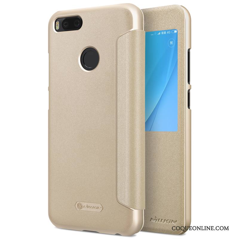 Mi 5x Coque Protection Bleu Téléphone Portable Dormance Étui Incassable Étui En Cuir