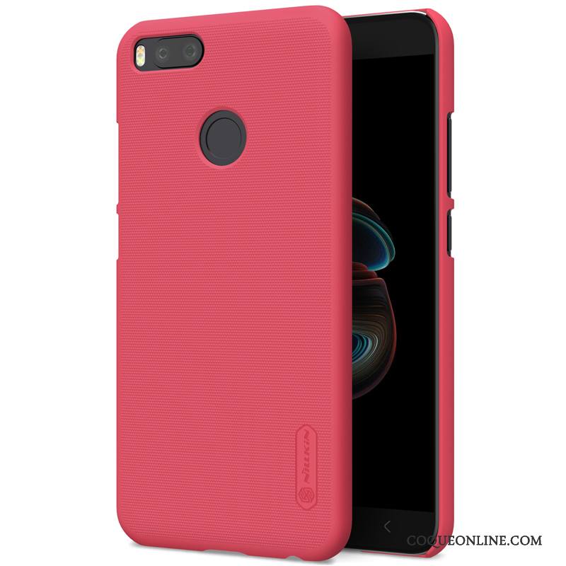 Mi 5x Coque Rouge Protection Créatif Délavé En Daim Petit Étui Difficile