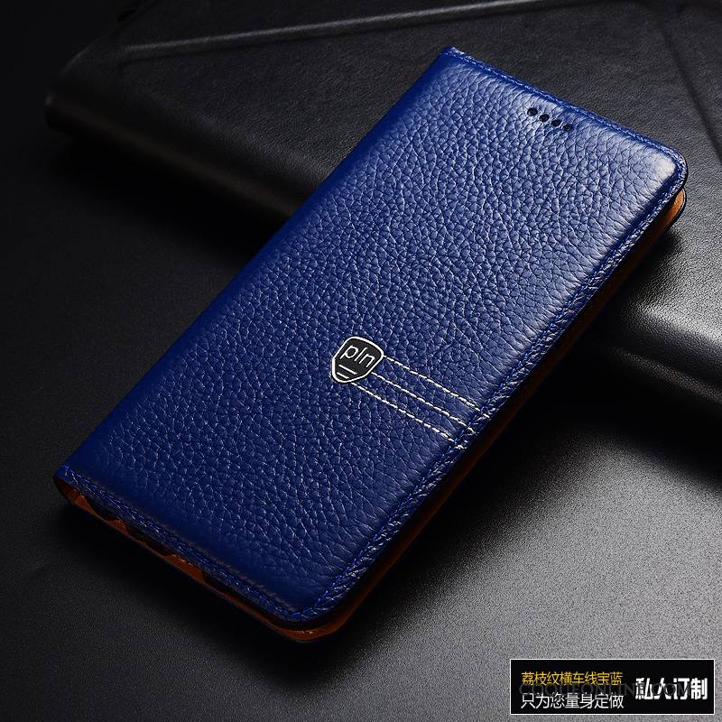 Mi 5x Coque Téléphone Portable Cuir Véritable Étui Étui En Cuir Protection Housse Mesh