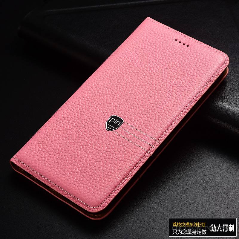 Mi 5x Coque Téléphone Portable Cuir Véritable Étui Étui En Cuir Protection Housse Mesh