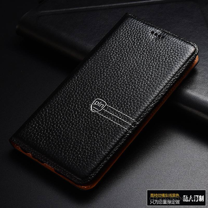 Mi 5x Coque Téléphone Portable Cuir Véritable Étui Étui En Cuir Protection Housse Mesh