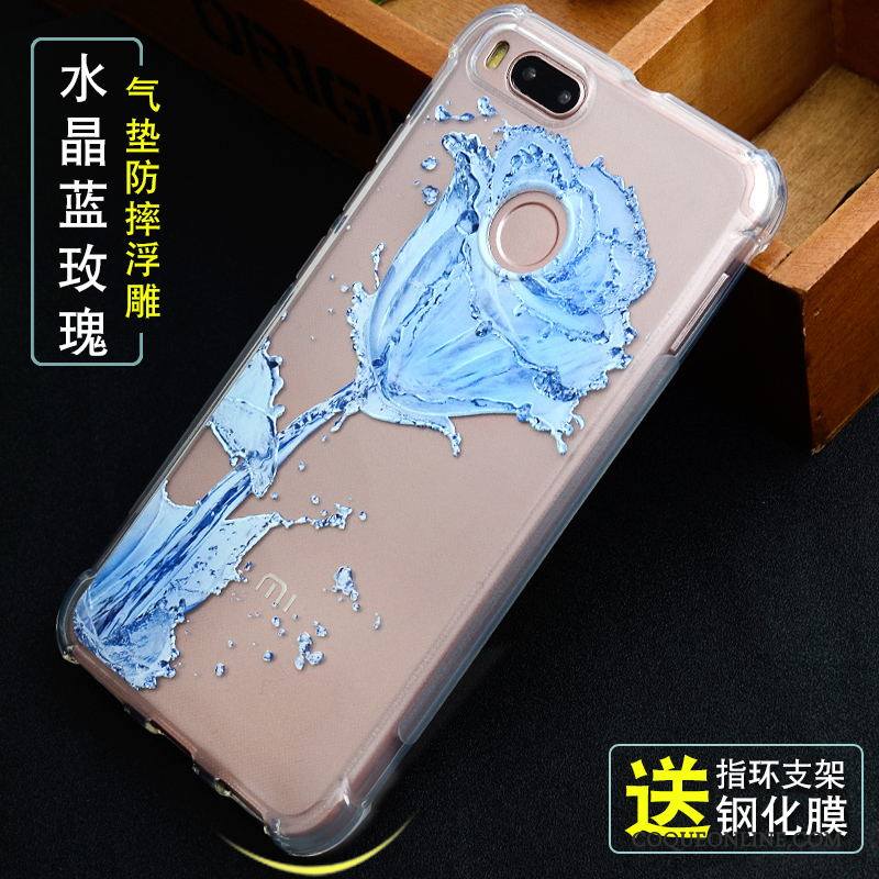 Mi 5x Créatif Étui Silicone Gaufrage Fluide Doux Chat Coque De Téléphone