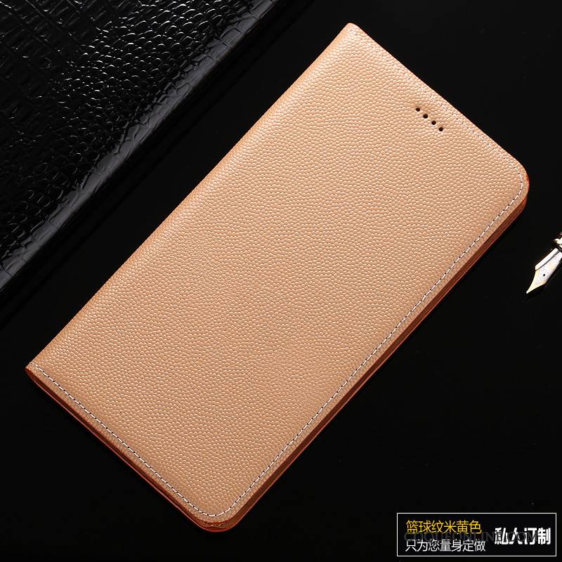 Mi 5x Housse Modèle Fleurie Téléphone Portable Étui Coque De Téléphone Cuir Véritable Étui En Cuir