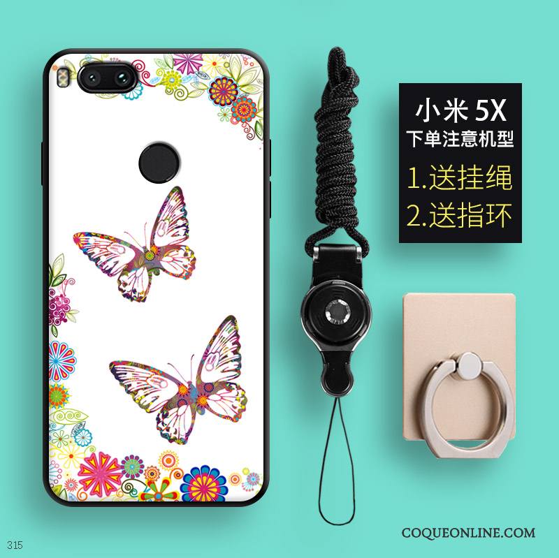 Mi 5x Incassable Papillon Modèle Coque Multicolore Petit Silicone