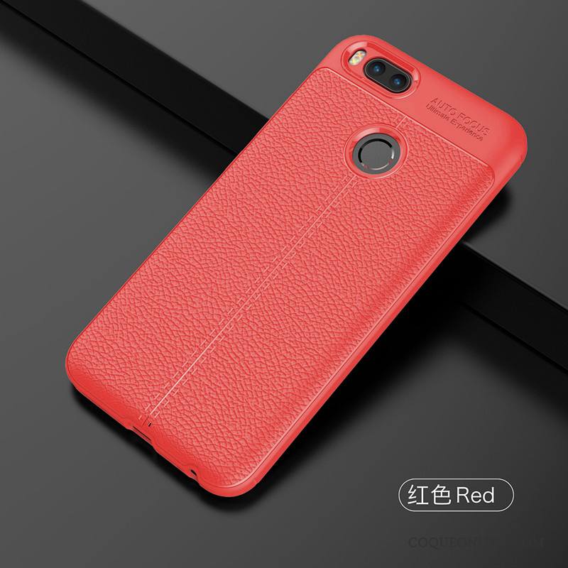 Mi 5x Incassable Personnalité Silicone Coque De Téléphone Fluide Doux Bleu Protection