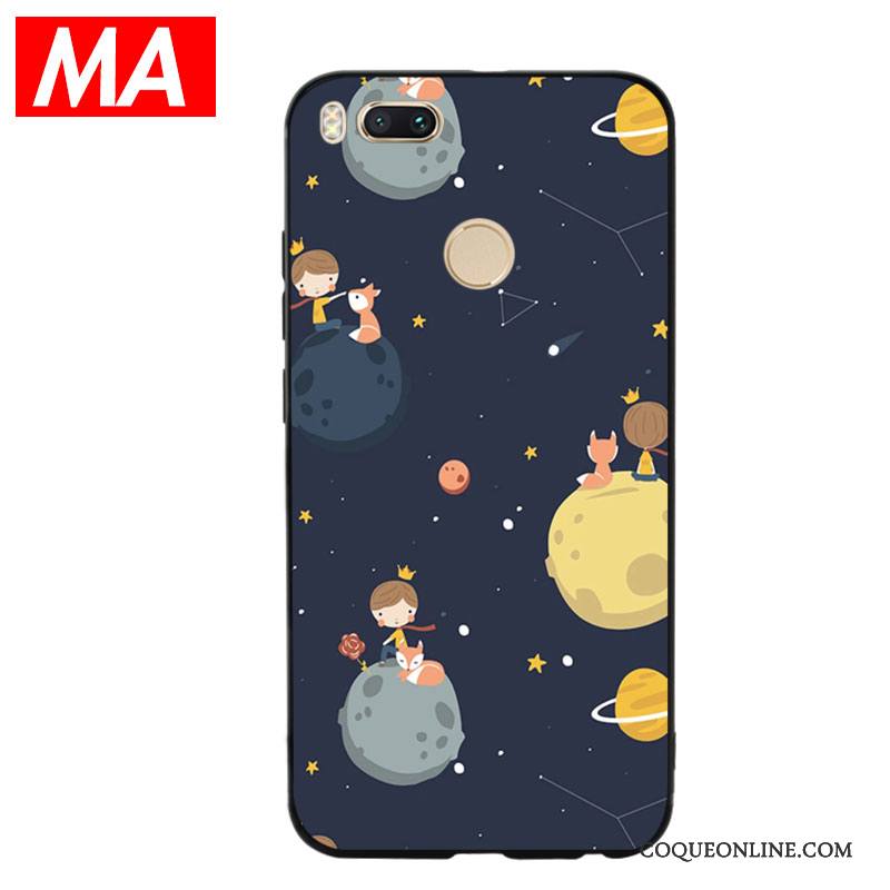 Mi 5x Personnalité Créatif Abstrait Coque De Téléphone Dessin Animé Petit Noir