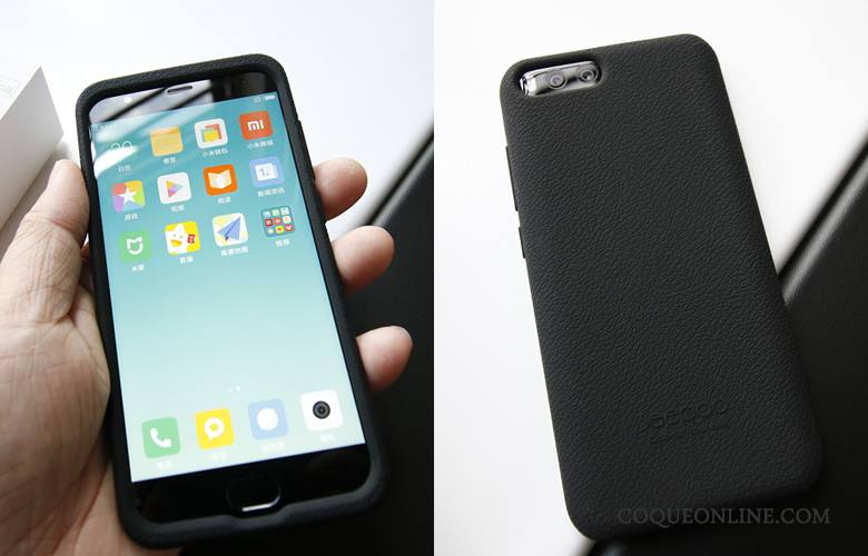 Mi 6 Antidérapant Incassable Tissu Qualité Gris Coque De Téléphone Petit