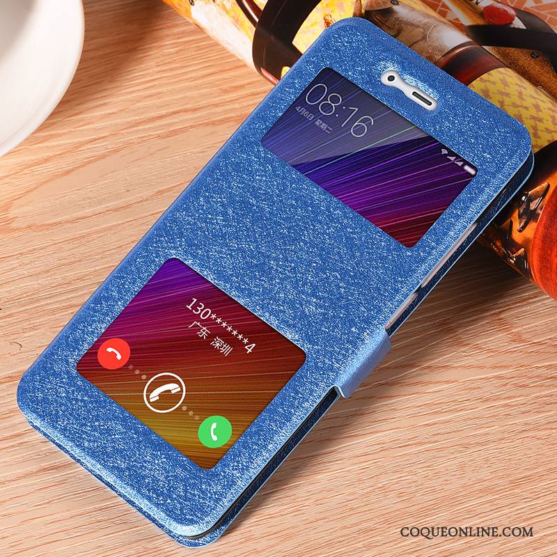 Mi 6 Coque De Téléphone Clamshell Silicone Téléphone Portable Étui Bleu Clair Petit