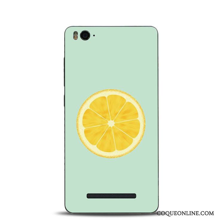 Mi 6 Coque Fluide Doux Citron Jaune Petit Tout Compris Silicone