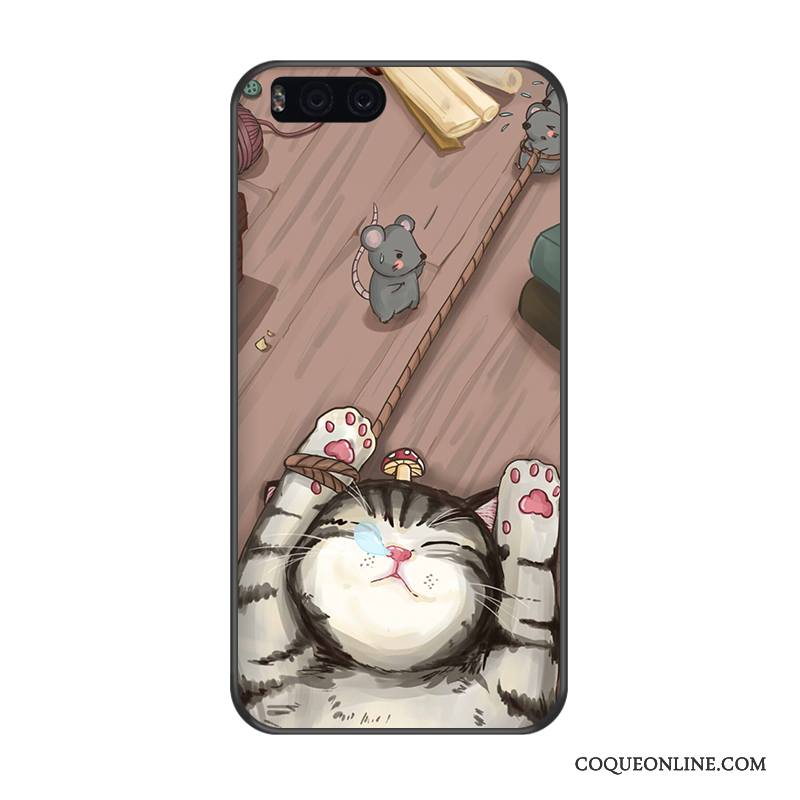 Mi 6 Coque Gaufrage Incassable Dessin Animé Tout Compris Étui Fluide Doux Support