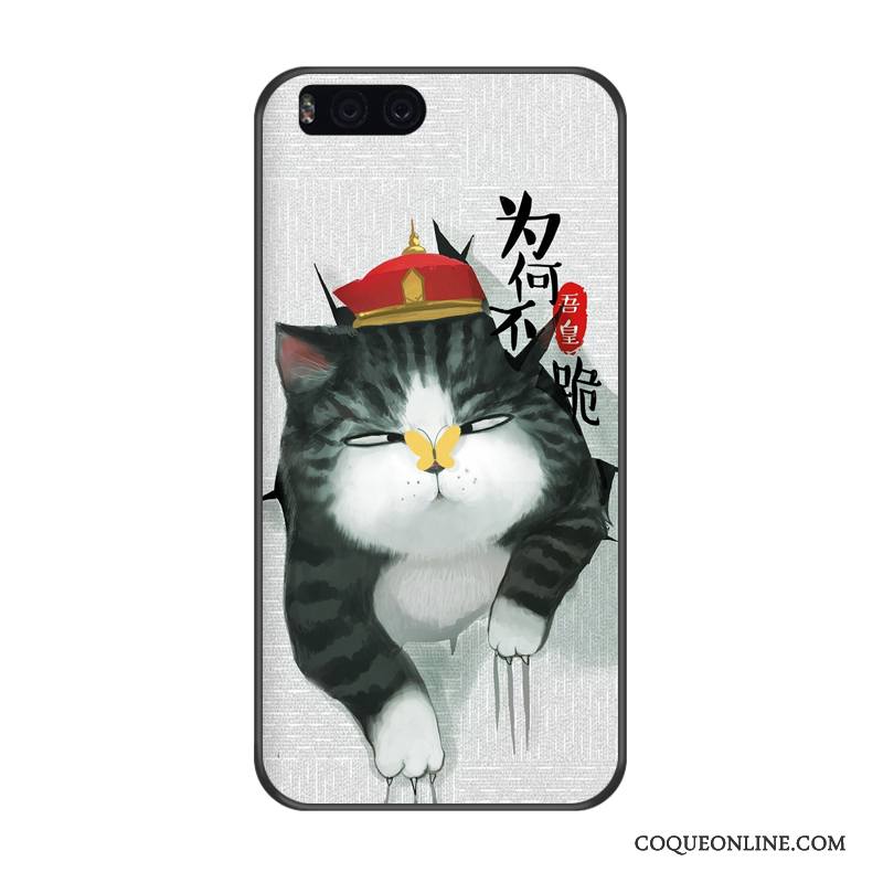 Mi 6 Coque Gaufrage Incassable Dessin Animé Tout Compris Étui Fluide Doux Support