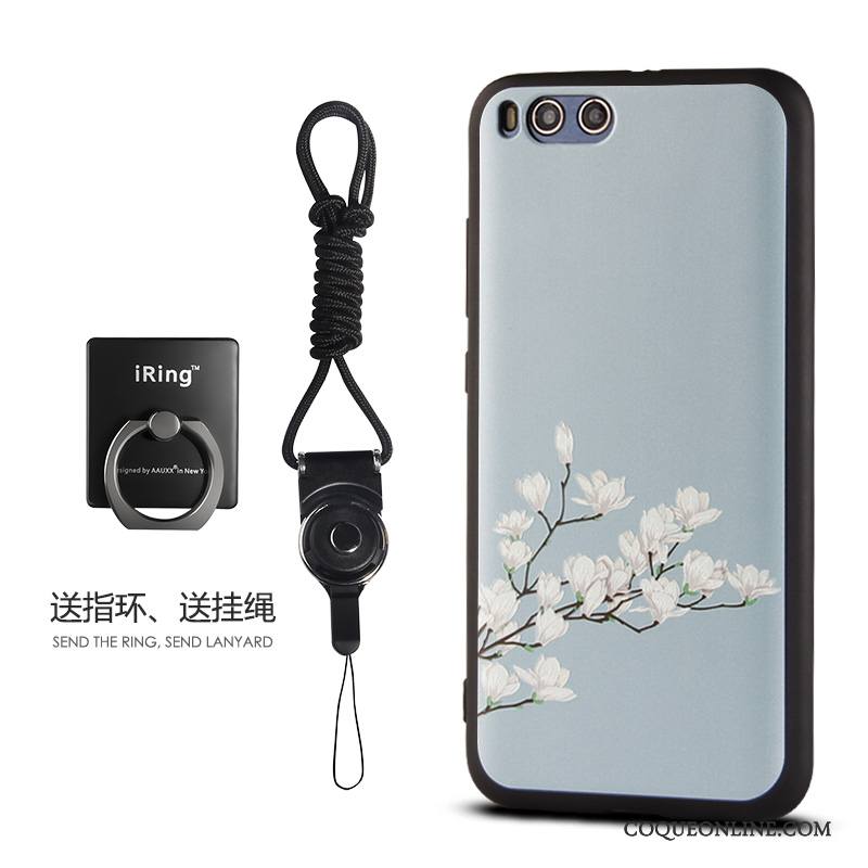 Mi 6 Coque Incassable Étui Tout Compris Silicone Protection Créatif Floral